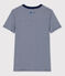 T-Shirt L’ICONIQUE Water Family × Petit Bateau blau MEDIEVAL/weiss MARSHMALLOW