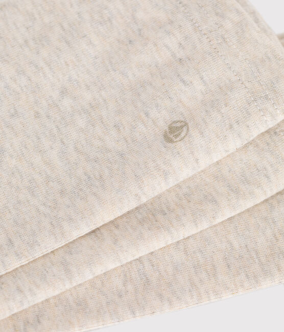 Baby-Leggings aus einfarbiger Baumwolle beige MONTELIMAR CHINE