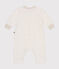 Langer Baby-Overall aus weichem und warmen Molton beige MONTELIMAR CHINE