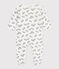 Strampler aus Nicki mit Zebra-Motiv blau MILK/ SOIR