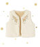 Wendbare Baby-Mädchen-Weste beige COQUILLE