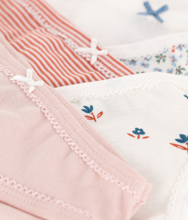 5er-Set Slips aus Baumwolle f&uuml;r M&auml;dchen vielfarbig