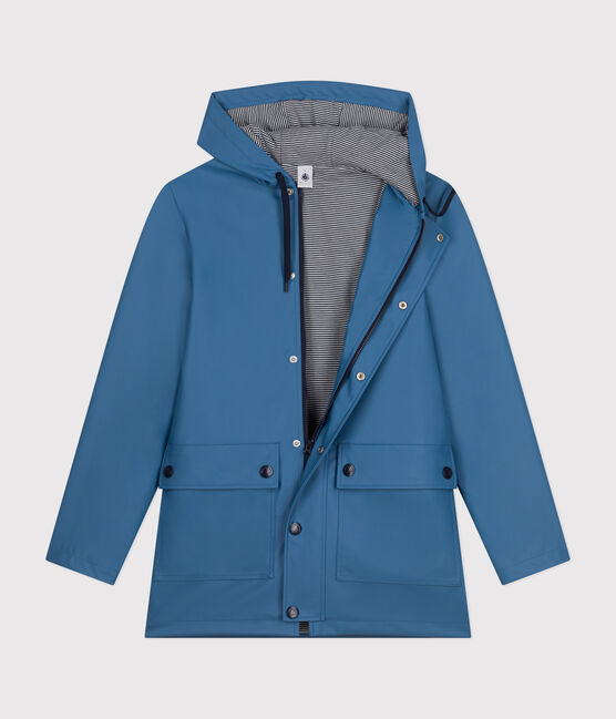 Klassische Damen/Herren-Regenjacke blau BEACH