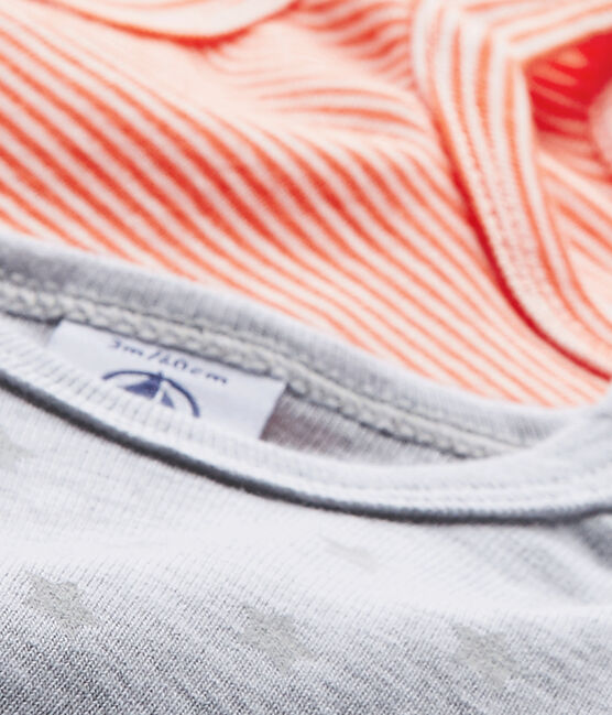 Ärmellose Baby-Jungen-Bodys im 2er-Set weiss LOT