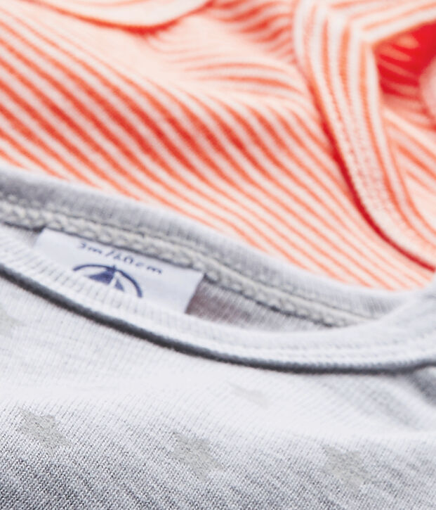 &Auml;rmellose Baby-Jungen-Bodys im 2er-Set weiss