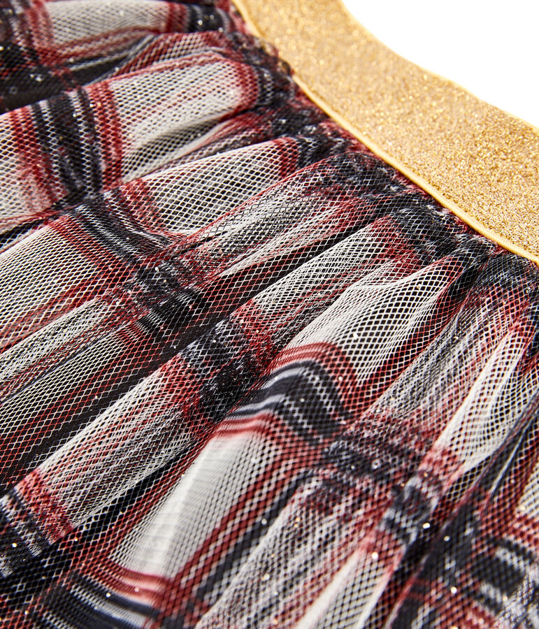 Rock aus T&uuml;ll f&uuml;r M&auml;dchen weiss/vielfarbig