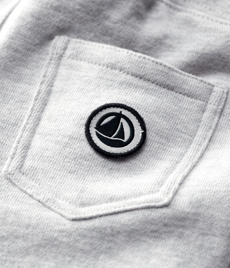 Baby-Hose aus Molton. grau BELUGA CHINE