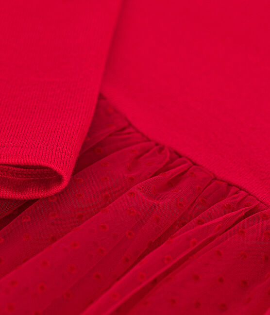 Kinder Kleid aus schwerem Jersey und Tüll für Mädchen COULIS