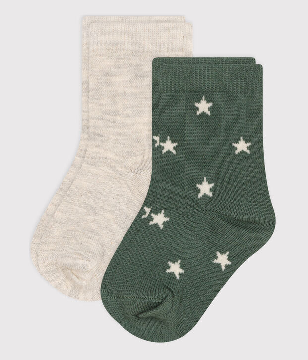 2er-Set Babysocken mit Sternenmotiv aus Baumwolle vielfarbig