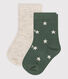 2er-Set Babysocken mit Sternenmotiv aus Baumwolle