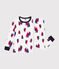 Kinder-Pyjama aus Baumwolle mit Schiffchen weiss MARSHMALLOW/weiss MULTICO
