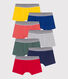 7er-Set Kinder-Boxershorts aus einfarbiger Baumwolle