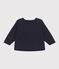 Baby-Sweatshirt aus gestepptem Doppeljersey blau SMOKING