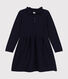 Langärmeliges Kinder-Strickkleid für Mädchen