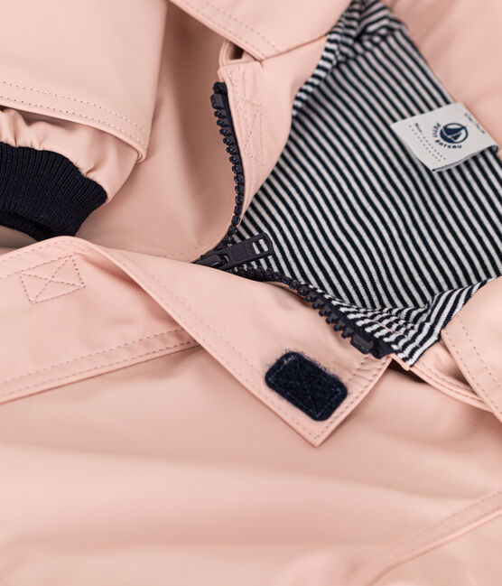 Klassische Baby-Regenjacke rosa SALINE