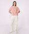 Damen-T-Shirt Le Boxy aus Baumwolle mit Streifen rot AVALANCHE/ SPICY