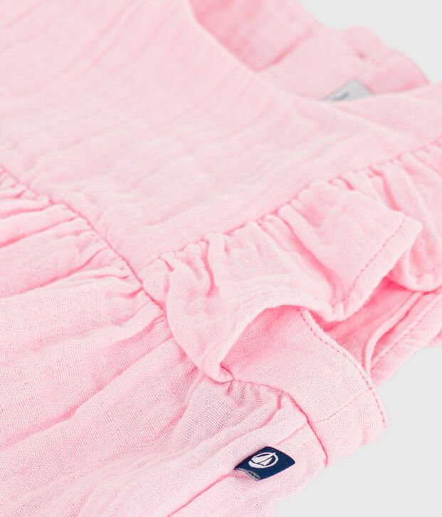 &Auml;rmelloser Baby-Kurzoverall aus einfarbiger Baumwolle MARQUISE