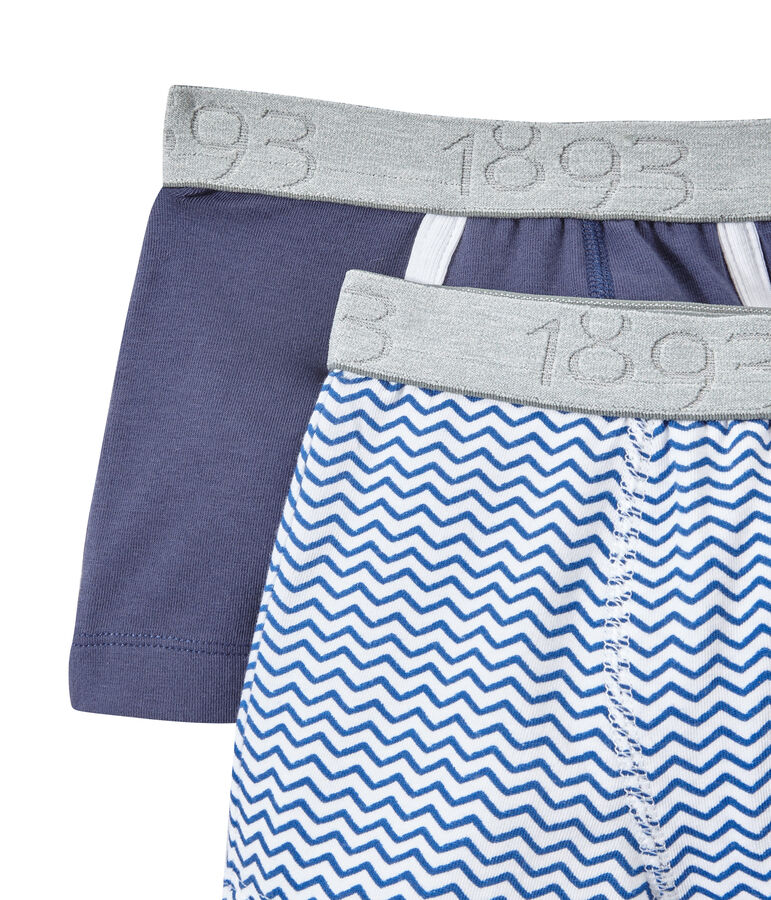 Jungen-Boxershorts im 2er-Set weiss