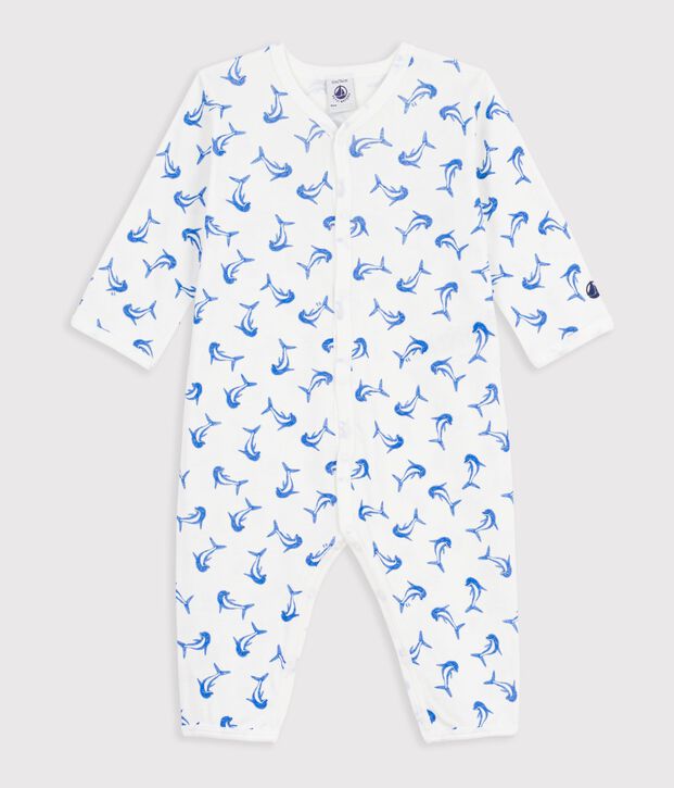Dors bien sans pied en coton weiss/blau/vielfarbig