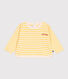 Langärmeliges Baby-T-Shirt aus Baumwolle mit Streifen