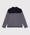 Damen-Marinepullover aus Baumwolle und Baumwolle mit Streifen blau/weiss