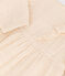Langärmeliges Babykleid aus Musselin naturfarben AVALANCHE