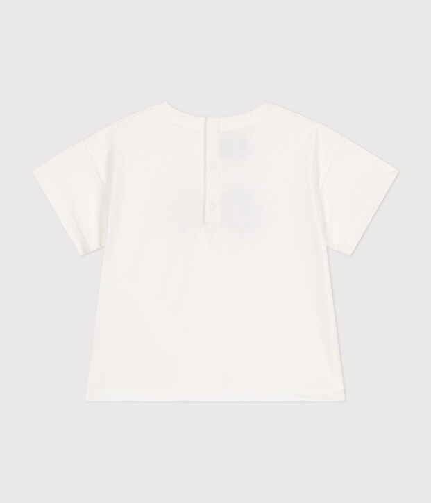 Kurz&auml;rmeliges Baby-T-Shirt aus feinem Jersey weiss