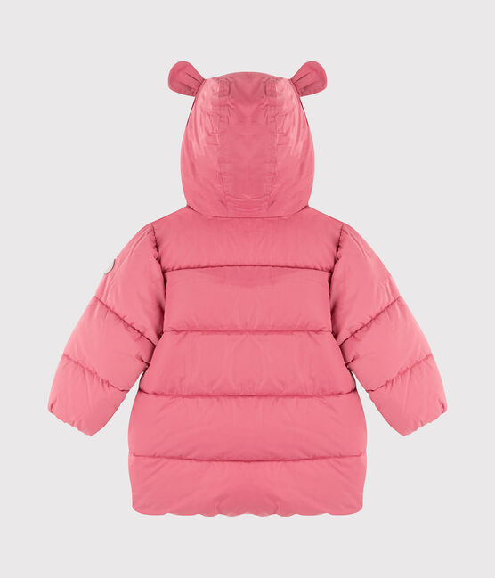 Einfarbige gesteppte Baby-jacke für Mädchen rosa CHEEK