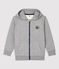 Kinder-Kapuzen-Sweatshirt für Mädchen / Jungen grau SUBWAY CHINE