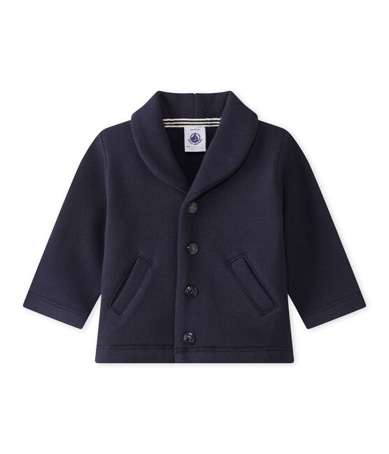 Baby-Jacke aus Molton für Jungen blau SMOKING