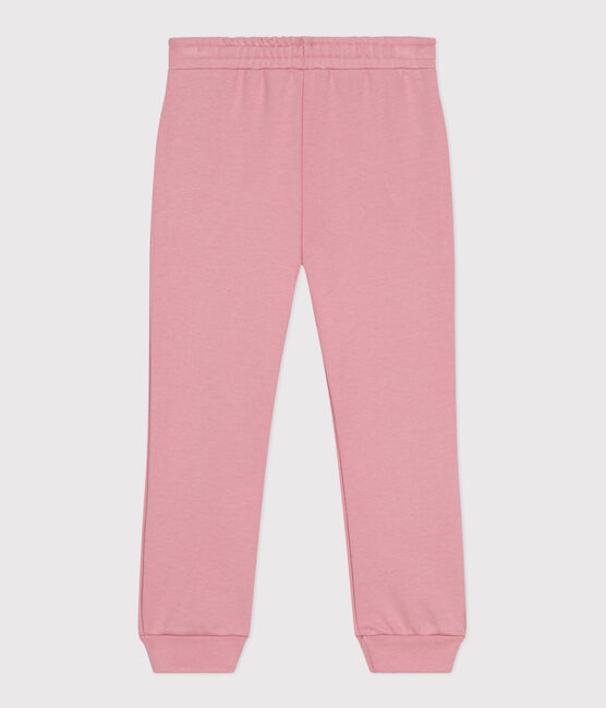 Kinder-Jogginghose aus einfarbiger Baumwolle  rosa CHARME