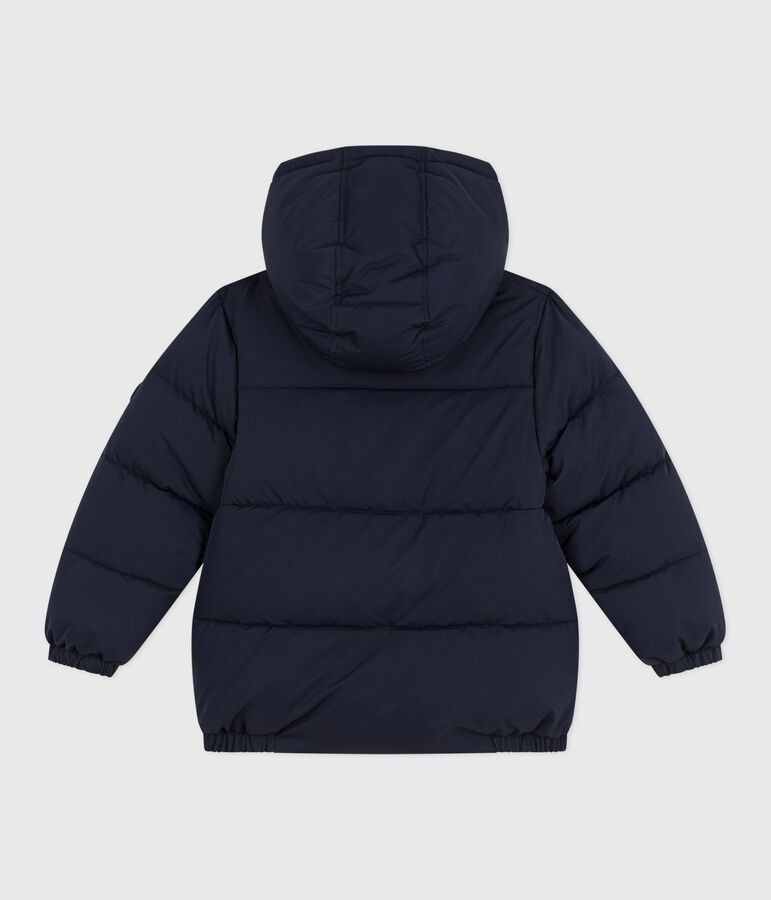 Einfarbige Kinder-Winterjacke blau
