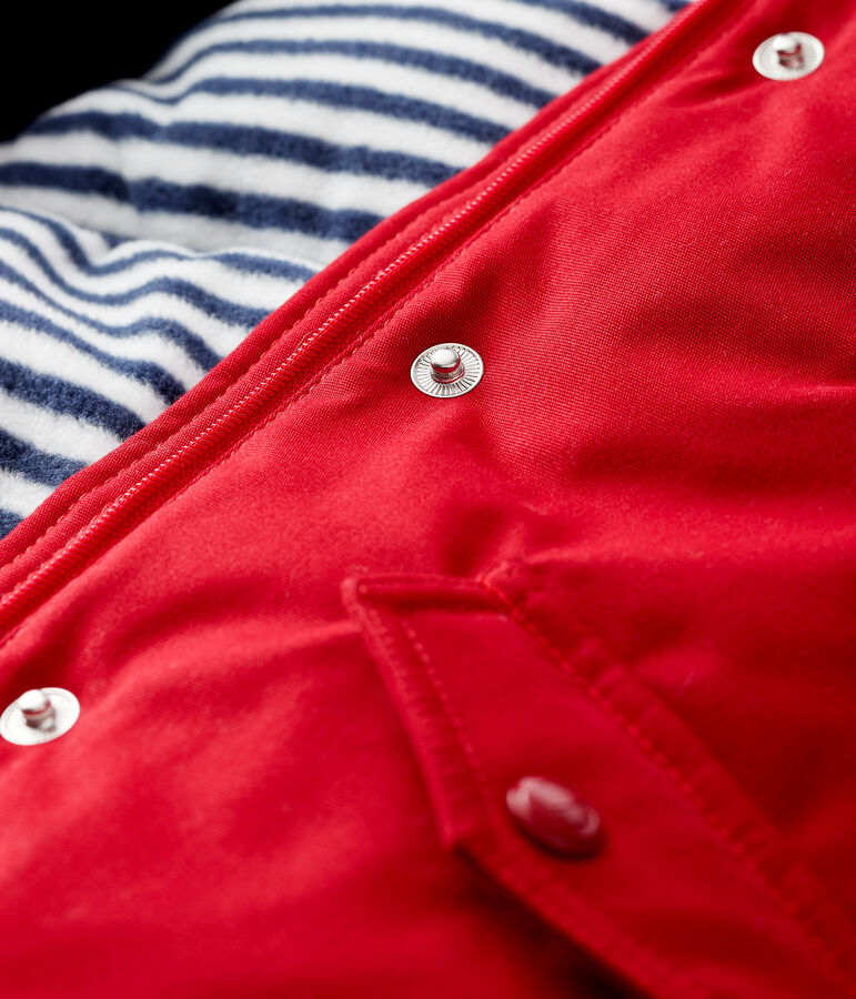 Mittellanger Baby-Parka f&uuml;r Jungen rot