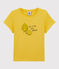Kurzärmeliges T-Shirt aus Baumwolle für Mädchen gelb ORGE