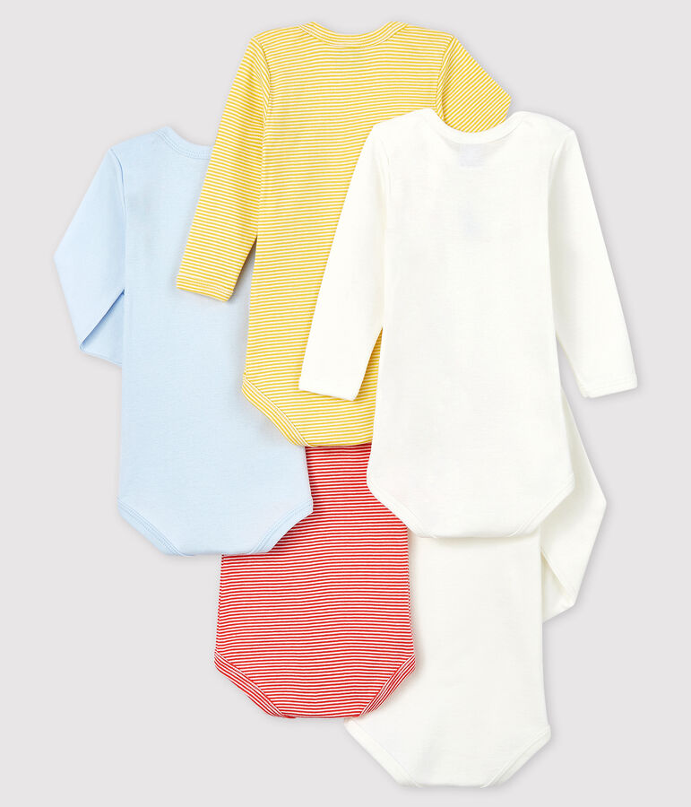 5er-Set lang&auml;rmlige Baby-Bodys f&uuml;r Jungen variante 1
