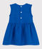 Ärmelloses Baby-Kleid aus Leinen blau PORCELANA