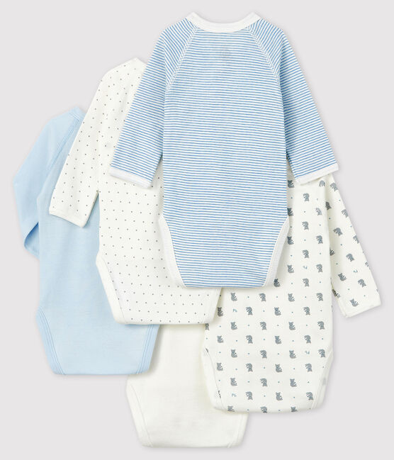 Set mit fünf langärmeligen Bodys für Neugeborene variante 2