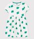 Kurzärmeliges Kleid aus Molton für Mädchen