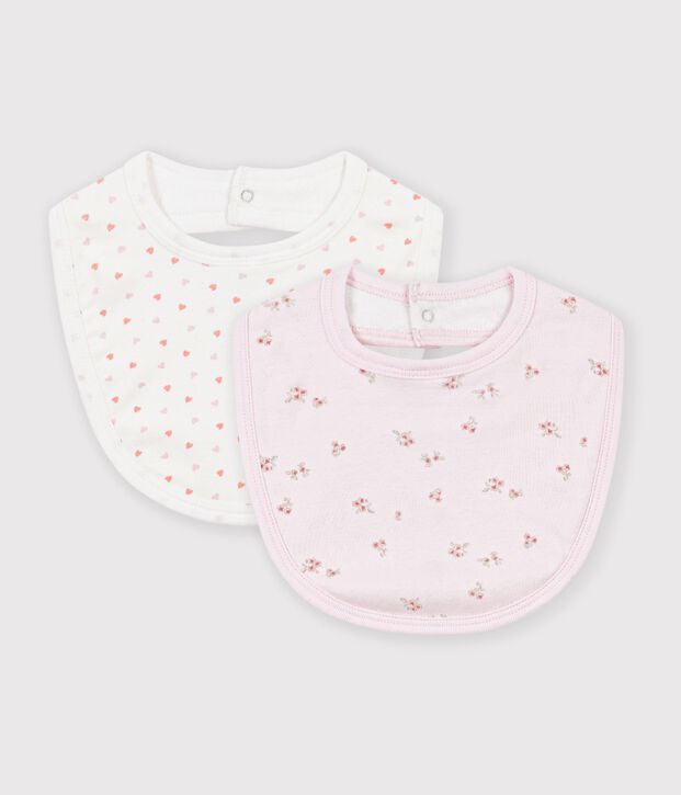 Set Baby-L&auml;tzchen aus Baumwolle mit Blumenmotiv vielfarbig