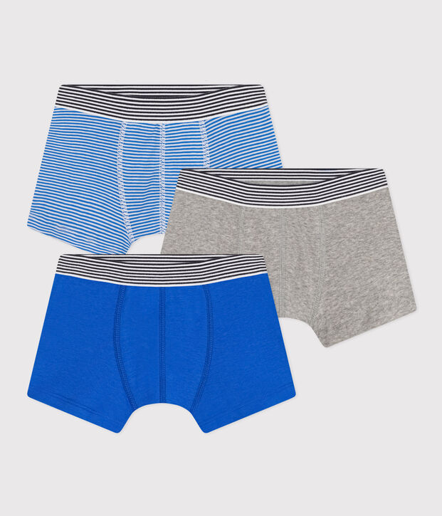 3er-Set Kinder-Boxershorts aus Baumwolle vielfarbig