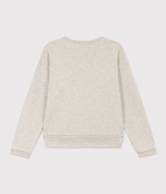 Sweatshirt aus Molton für Damen grau BELUGA CHINE