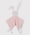 Katoenen knuffelkonijn voor baby's rosa CHARME/weiss MARSHMALLOW