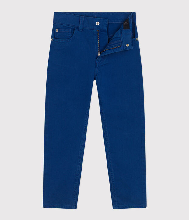 Gerade geschnittene Hose aus farbigem Denim Kinder/Jungen blau