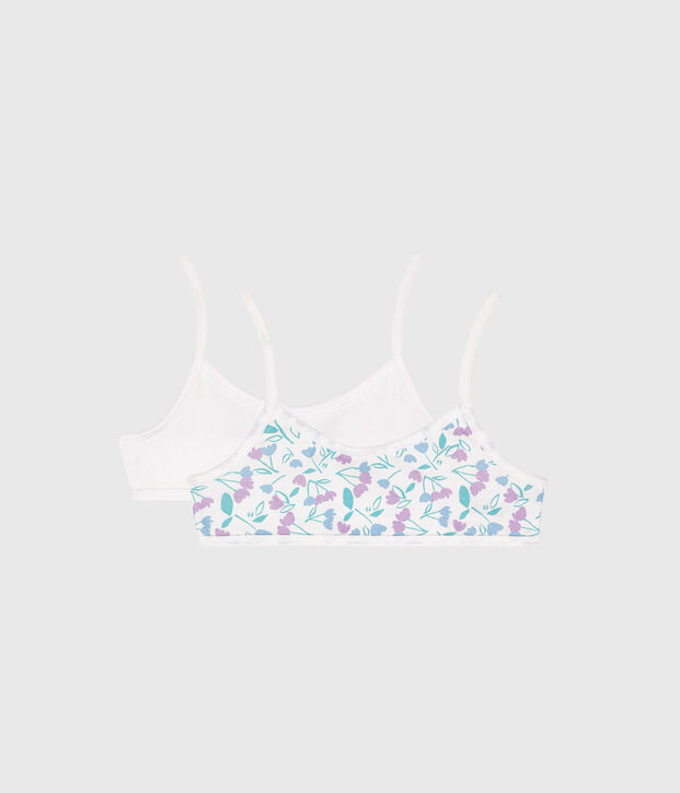 Lot de 2 brassi&egrave;res en coton vielfarbig