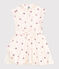 Ärmelloses Kinder-Kleid aus Baumwolle mit Herz-Motiv weiss AVALANCHE/ MULTICO