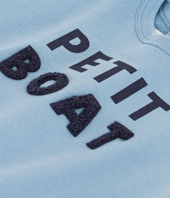 Baby-Sweatshirt aus Molton blau AZUL