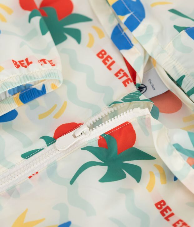 Ultraleichte Baby-Windjacke naturfarben/vielfarbig