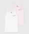 Lot de 2 chemises &agrave; bretelles en coton vielfarbig