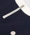 Langärmeliges Kinderkleid aus Molton für Mädchen blau SMOKING