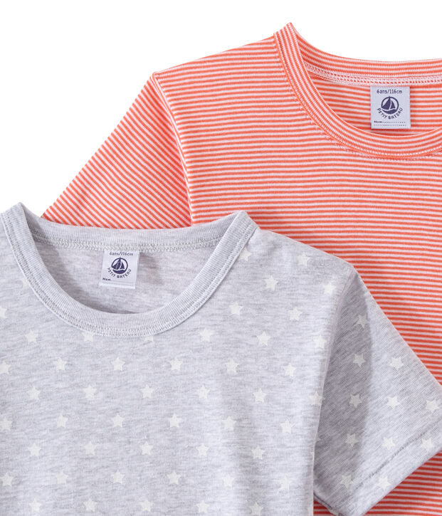 Jungen-Kurzarmshirts im 2er-Set weiss